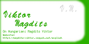 viktor magdits business card
